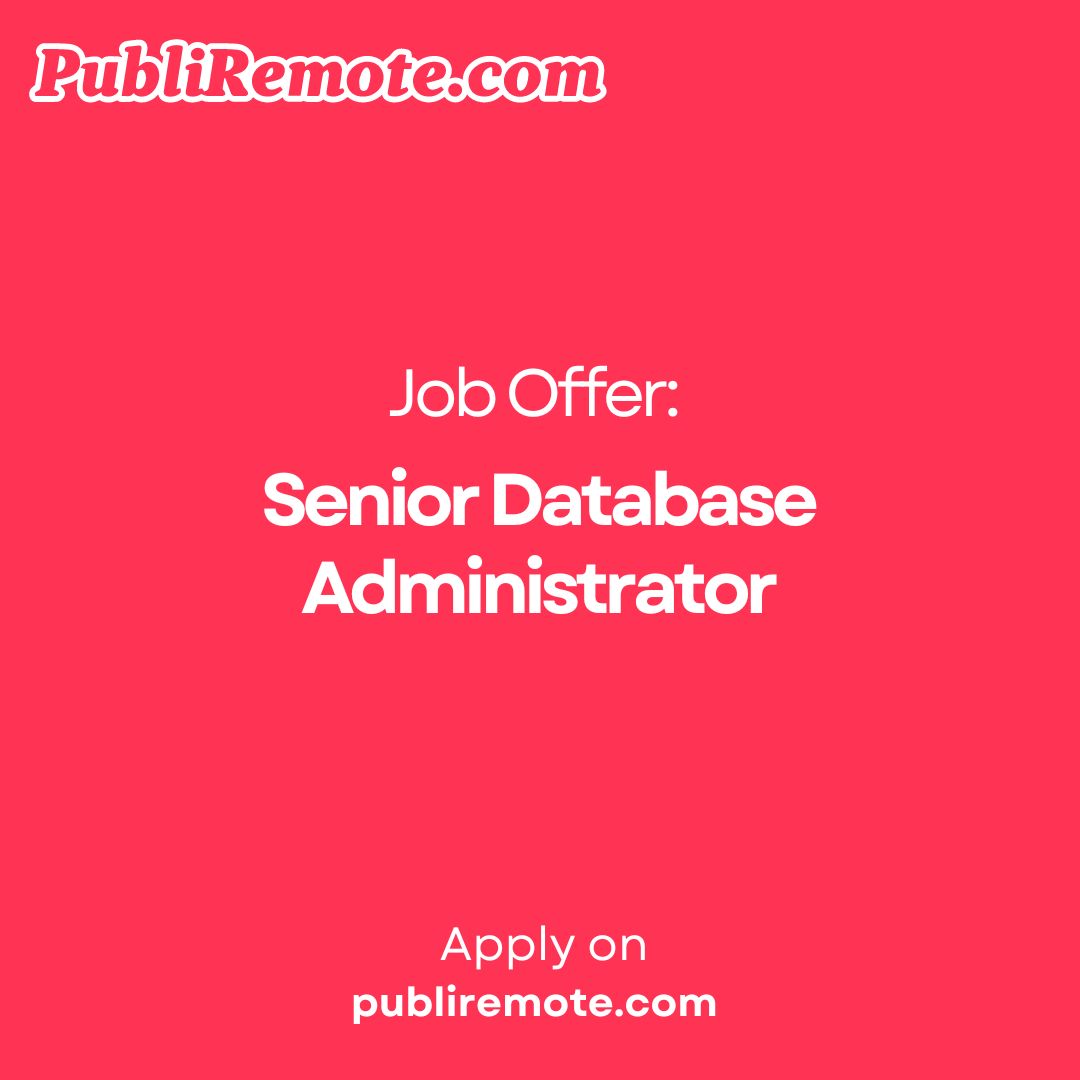 Senior Database Administrator | Publiremote.com